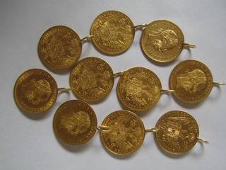 Austrian ducats as pendants