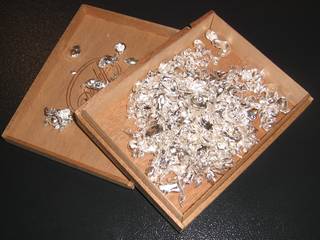 Refined silver flakes