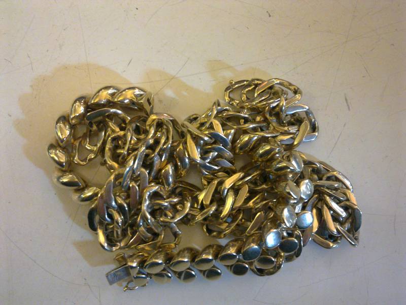 Scrap gold necklace