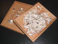Refined silver flakes