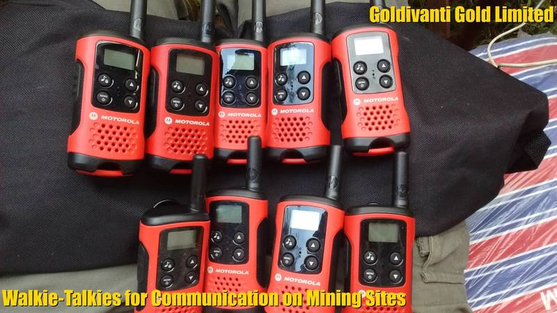 Walkie-Talkies for Communication on Mining Sites in Uganda